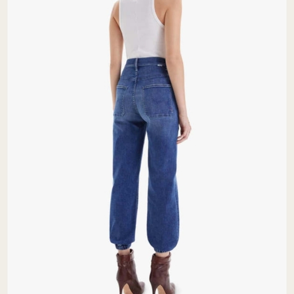 Mother Wrapper Patch Springy Ankle Jeans, Size 26 - Picture 9 of 13